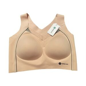 Dolly lace easy on wide strap plus size soft bra, size 2XL, NWT